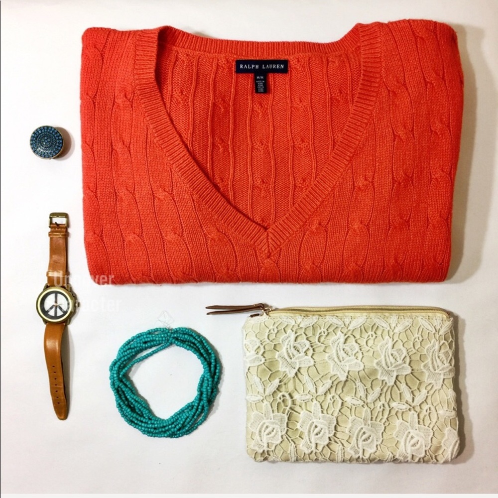 ❤️❤️ Ralph Lauren short sleeved cable knit sweater