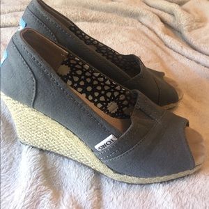 Toms Peep Toe Wedges