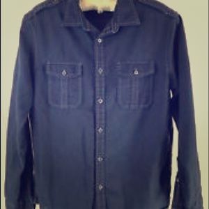 Michael Kors button down,Navy Blue,Rollback sleeve