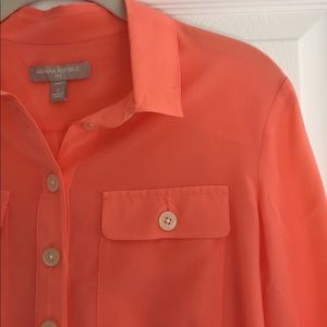 Banana Republic silk camp shirt
