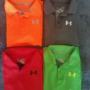 SOLD Boys small Under Armour short sleeve Polo