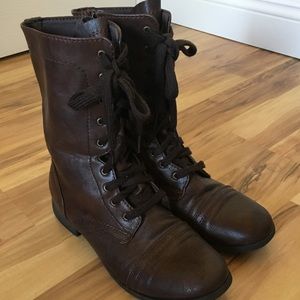 Brown Combat Boots