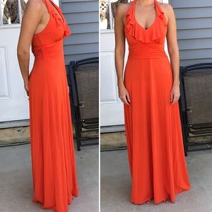 Orange sangria gown