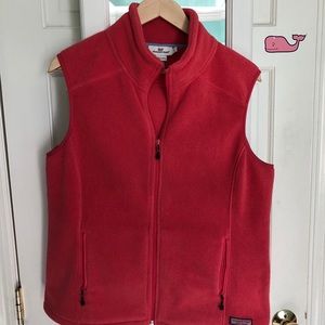 Pink fleece vest!