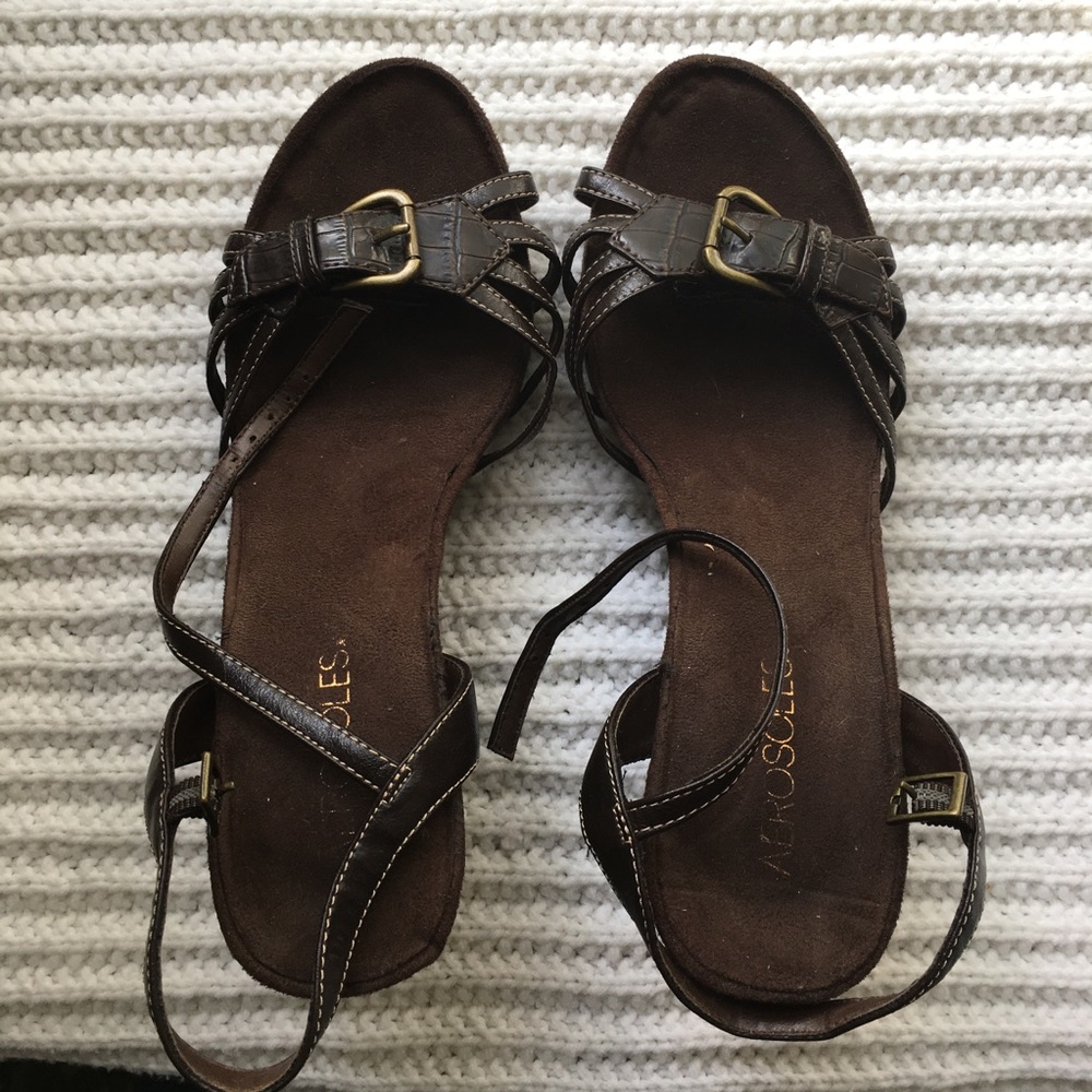 Aerosoles  Dark Brown  wedge heel