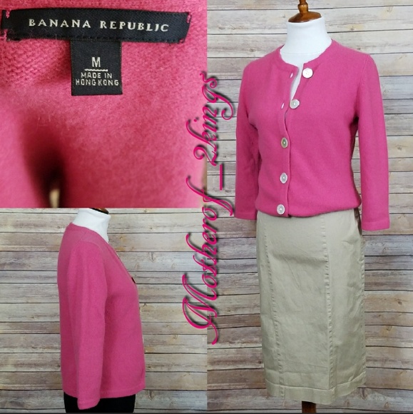 Banana Republic Sweaters - 💥SALE💥🎀"BANANA REPUBLIC"🎀 PINK CARDIGAN