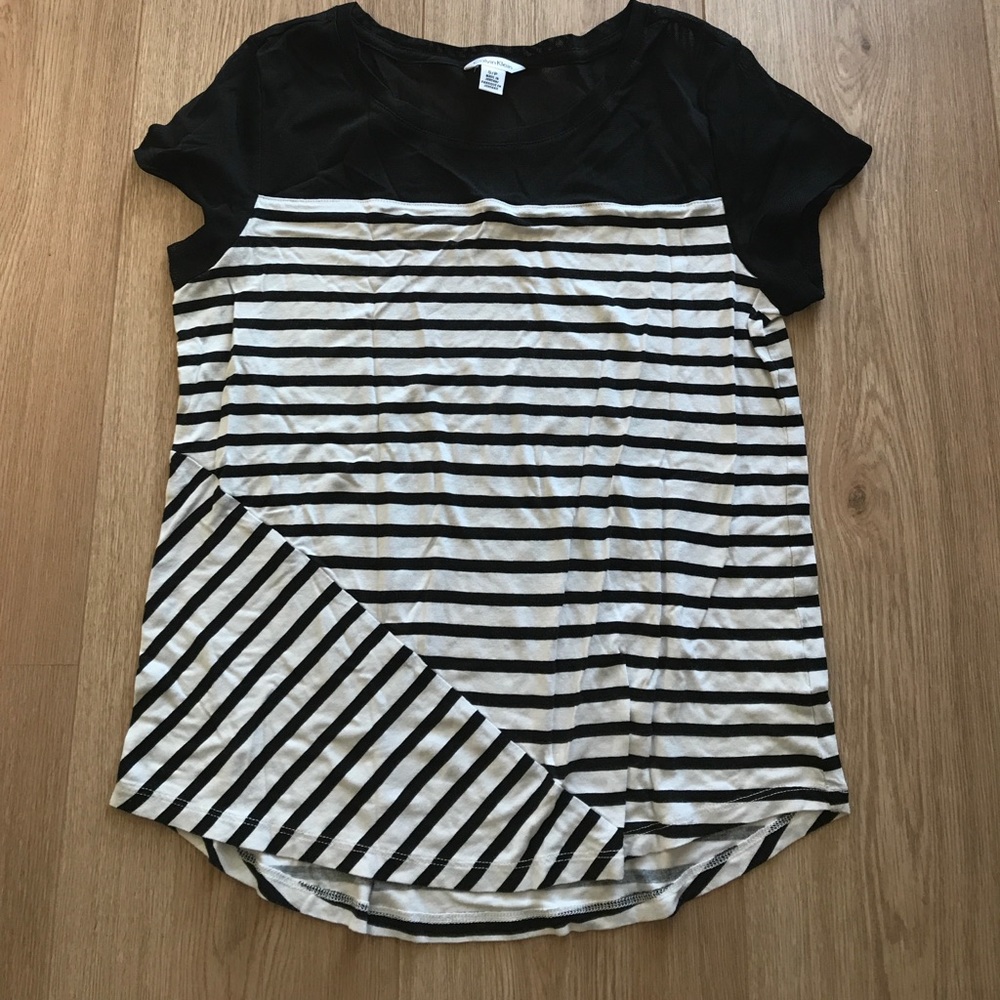 Cute Calvin Klein Striped Top!