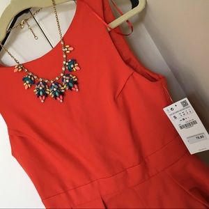 Zara cocktail backless dress nwt