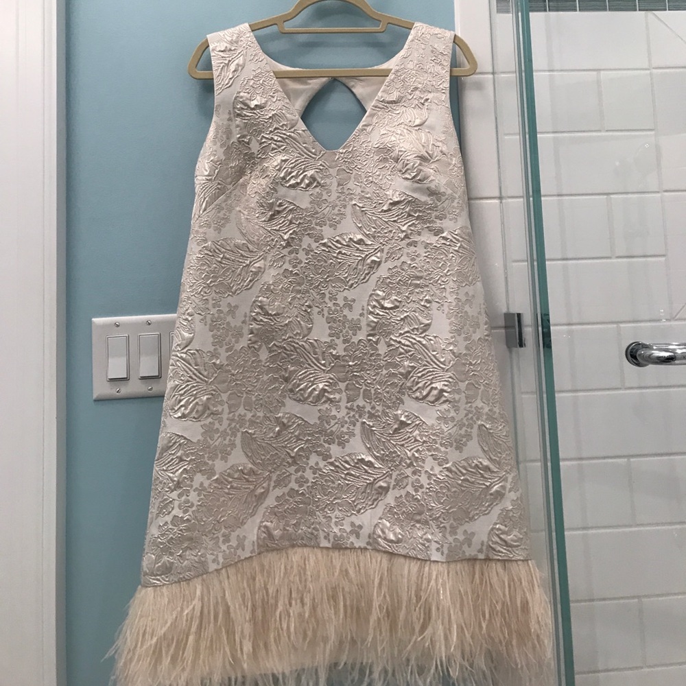 Cream Nicole miller dress