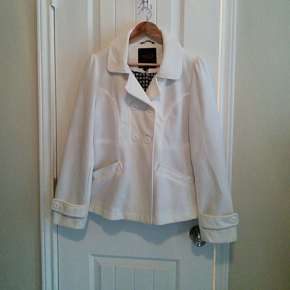 White pea coat