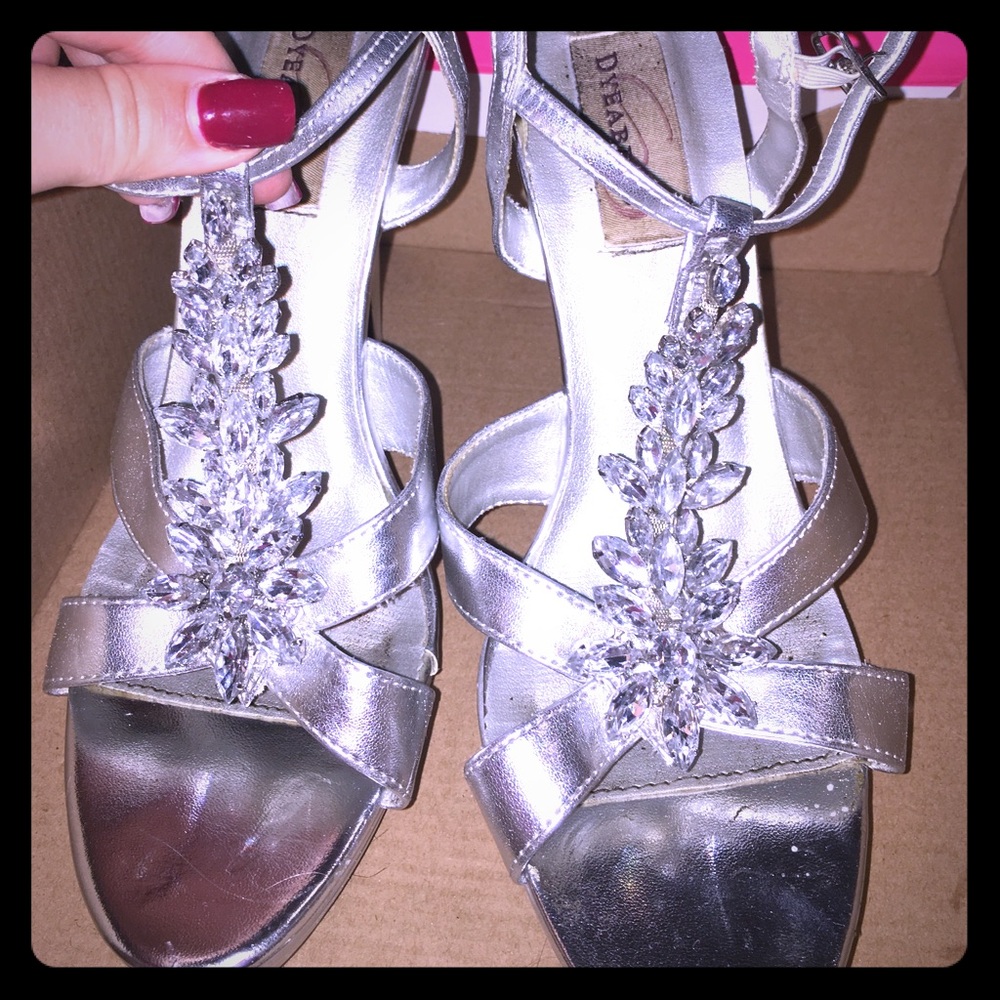Silver heels