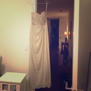 Gold bridesmaid dress