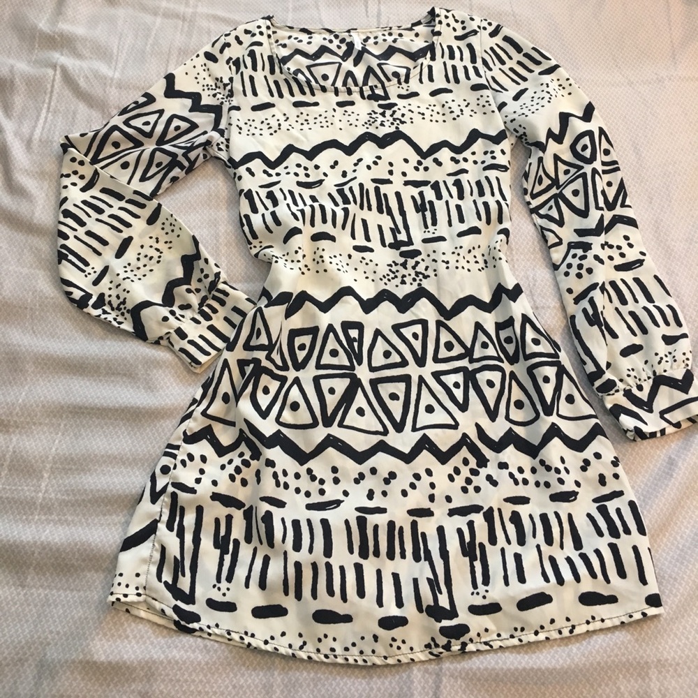 Sage long sleeve open back short dress