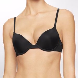 NWT Calvin Klein Push UP Bra F3168 Underwire Black