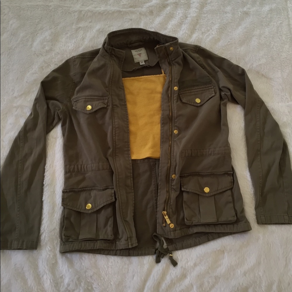 Guess Military Green Army Anorak Jacket