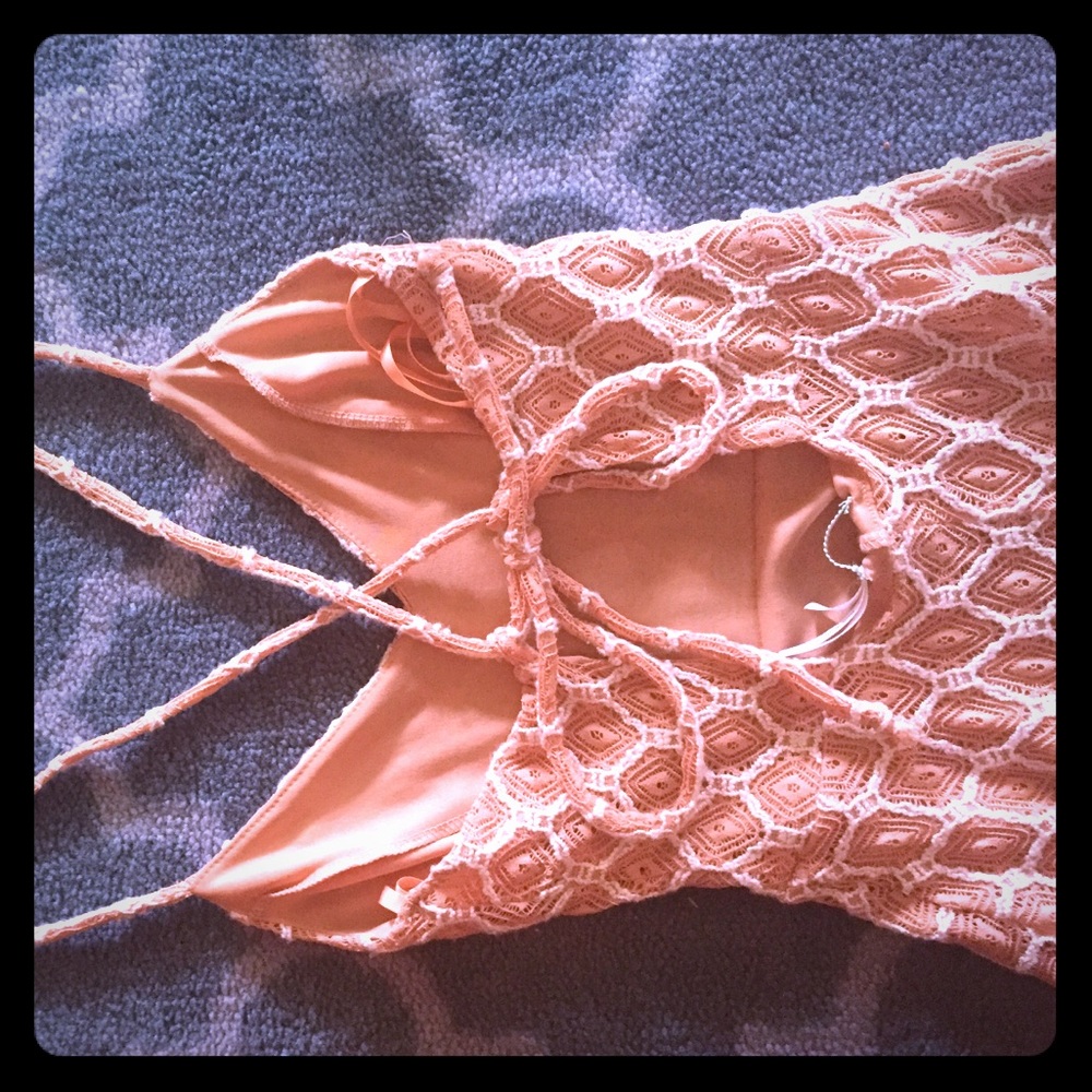 Gorgeous kimchi blue crochet dress!