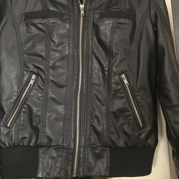 Xhiliration black leather jacket - Picture 5 of 5