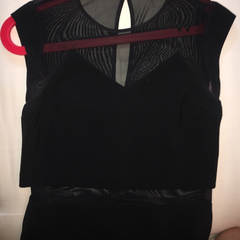 Black mini dress