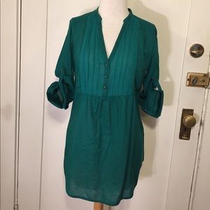 Zara Trafaluc Emerald green tunic blouse Zara Trafaluc Emerald green tunic blouse