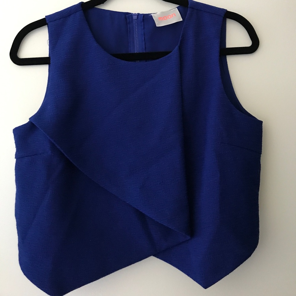 Blue Crop Top