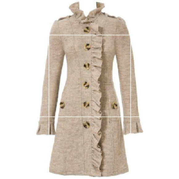 luii wool ruffle jacket