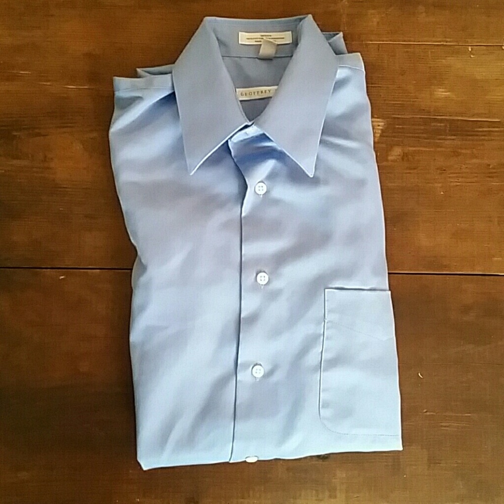 🎃Geoffrey Been sateen wrinkle free dress shirt
