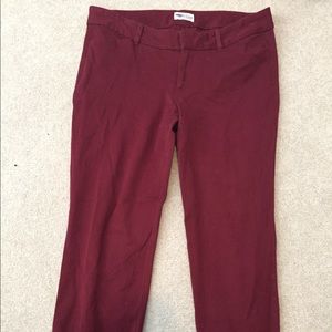 Old Navy Pixie pants- burgundy