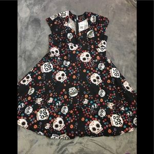 ☠️NWT Rockabilly Skull Dress Halloween Plus Size☠️