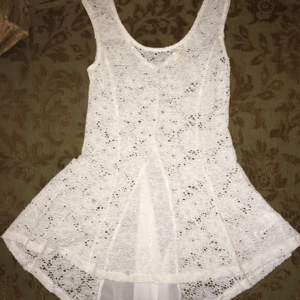 Lovely fit and flare white top