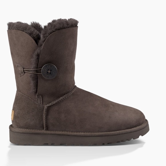 UGG Shoes - UGG Bailey Button Boot in Chocolate Brown