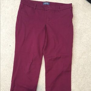 Old Navy Pixie pants-plum