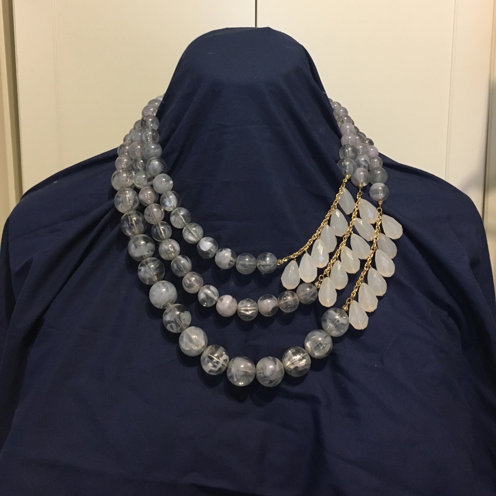 Anthropologie statement bead necklace
