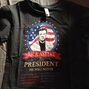 Women's Rick Astley President Shirt