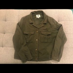 Jean jacket style knit jacket