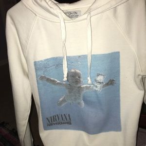nirvana white hoodie