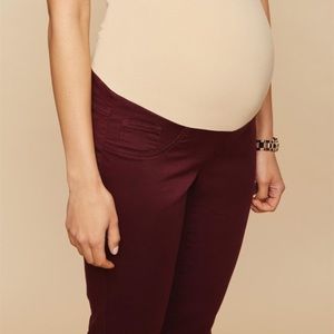 Motherhood secret fit belly burgundy Jean