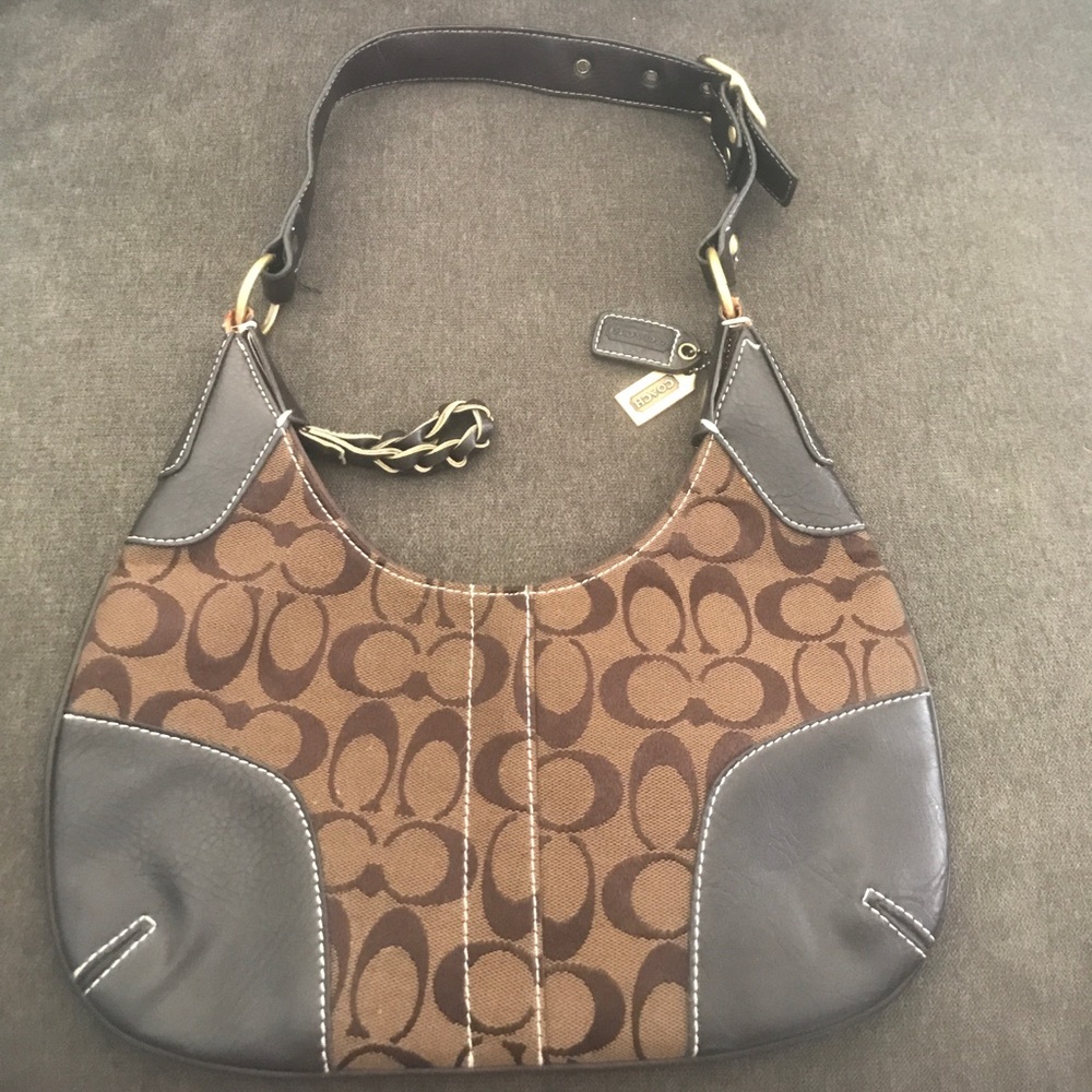 Brown coach purse
