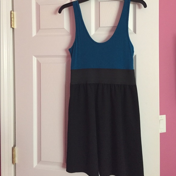 EXPRESS teal dress - Picture 1 of 3