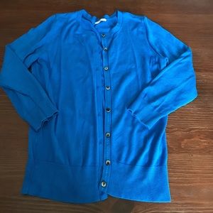 Halogen Blue 3/4 Length Cardigan