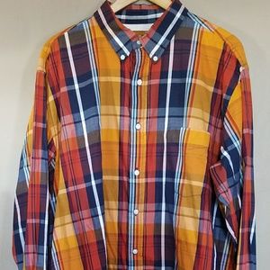Club Room plaid long sleeve button down