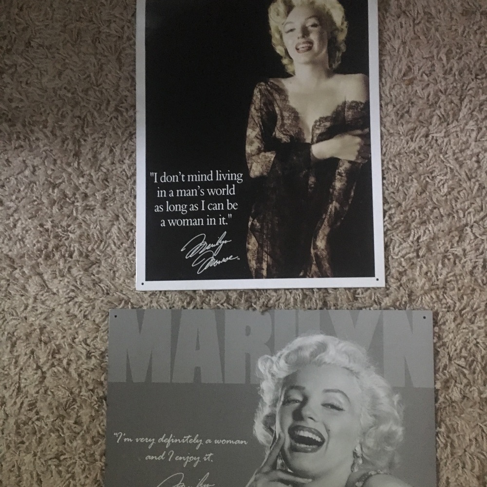 SOLD !!!Marilyn Monroe poster boards
