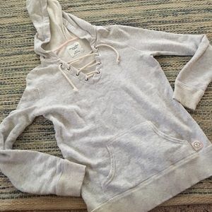 American eagle lace up hoodie size xs American eagle lace up hoodie size xs