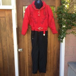 Bogner vintage embroidered ski suit Bogner vintage embroidered ski suit