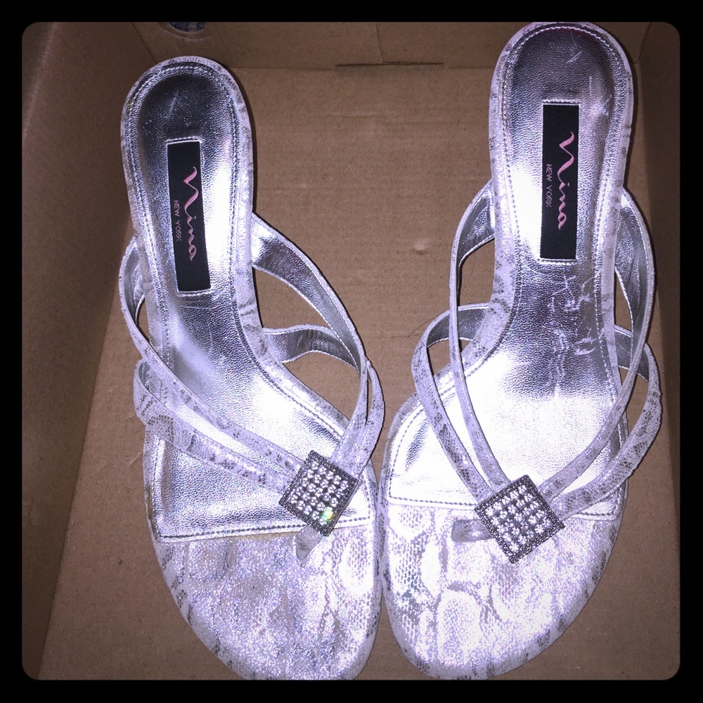 Silver heels