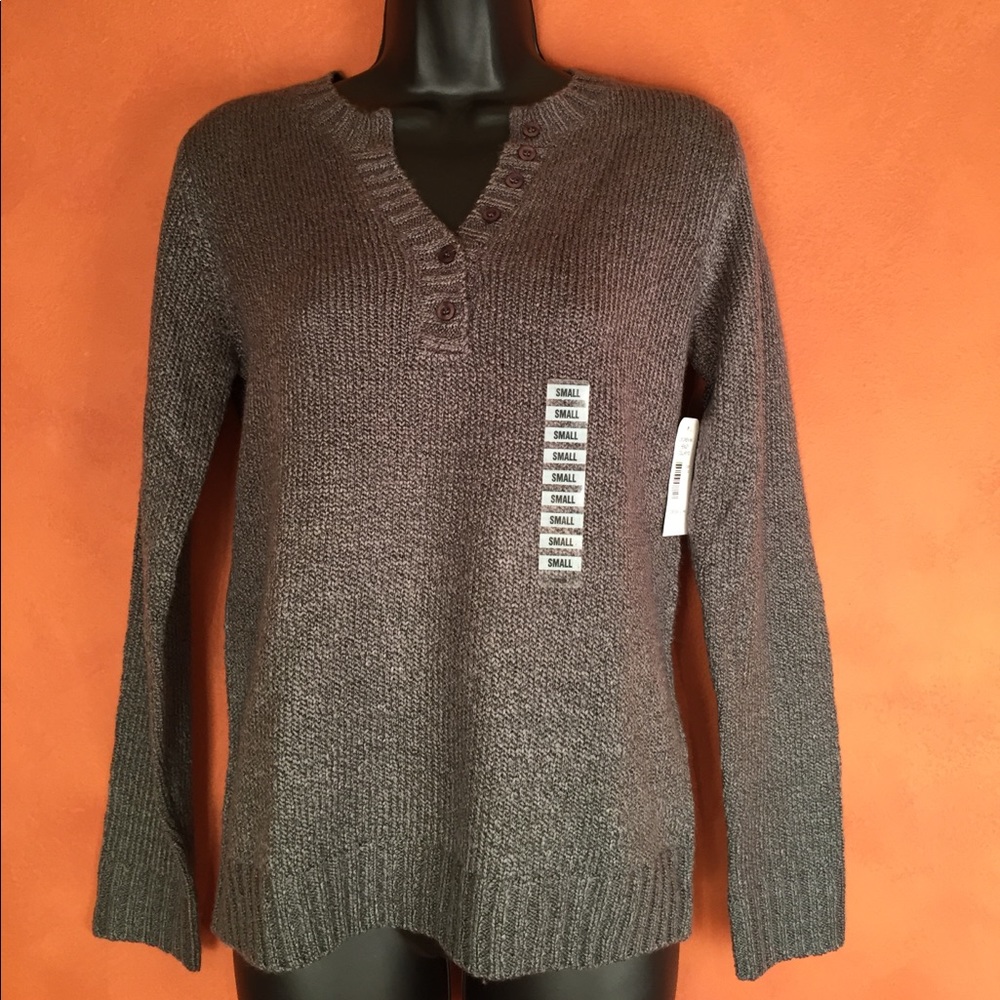 NWT Great Northwest henley collar sweater, size S