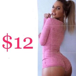 NEW Pajama Romper!! Sz XS. ••Only Pink Left••