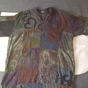 Men's bohemian hippie Tunic