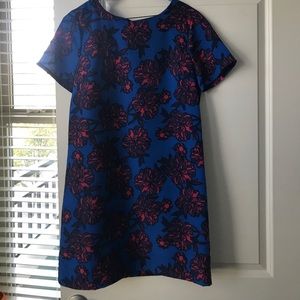Blue floral dress