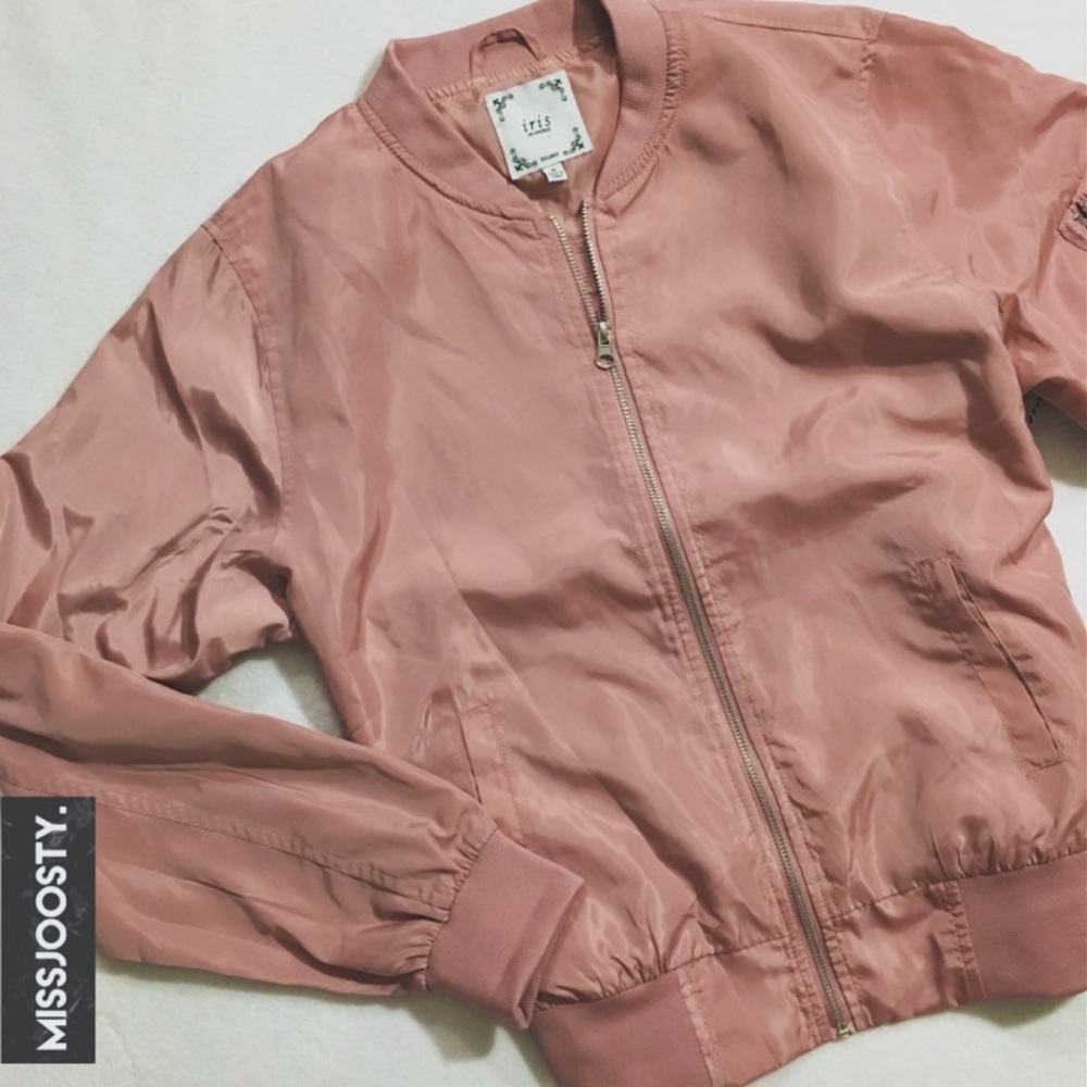 Rust Rose Bomber Jacket NWT