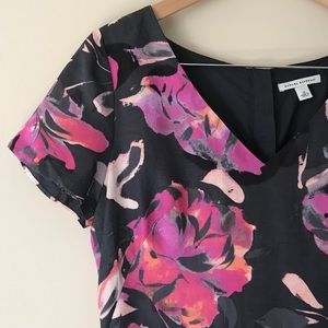 Banana Republic floral short-sleeve sheath dress